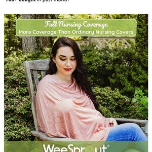 Striped nursing cover